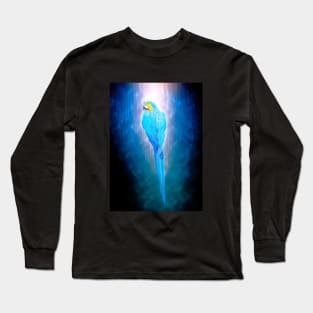 Parrot Bird Animal Wildlife Forest Jungle Nature Travel Digital Painting Long Sleeve T-Shirt